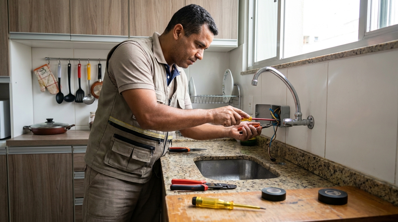 Instalação em Cozinha ou Área Gourmet em Campina Grande‑PB