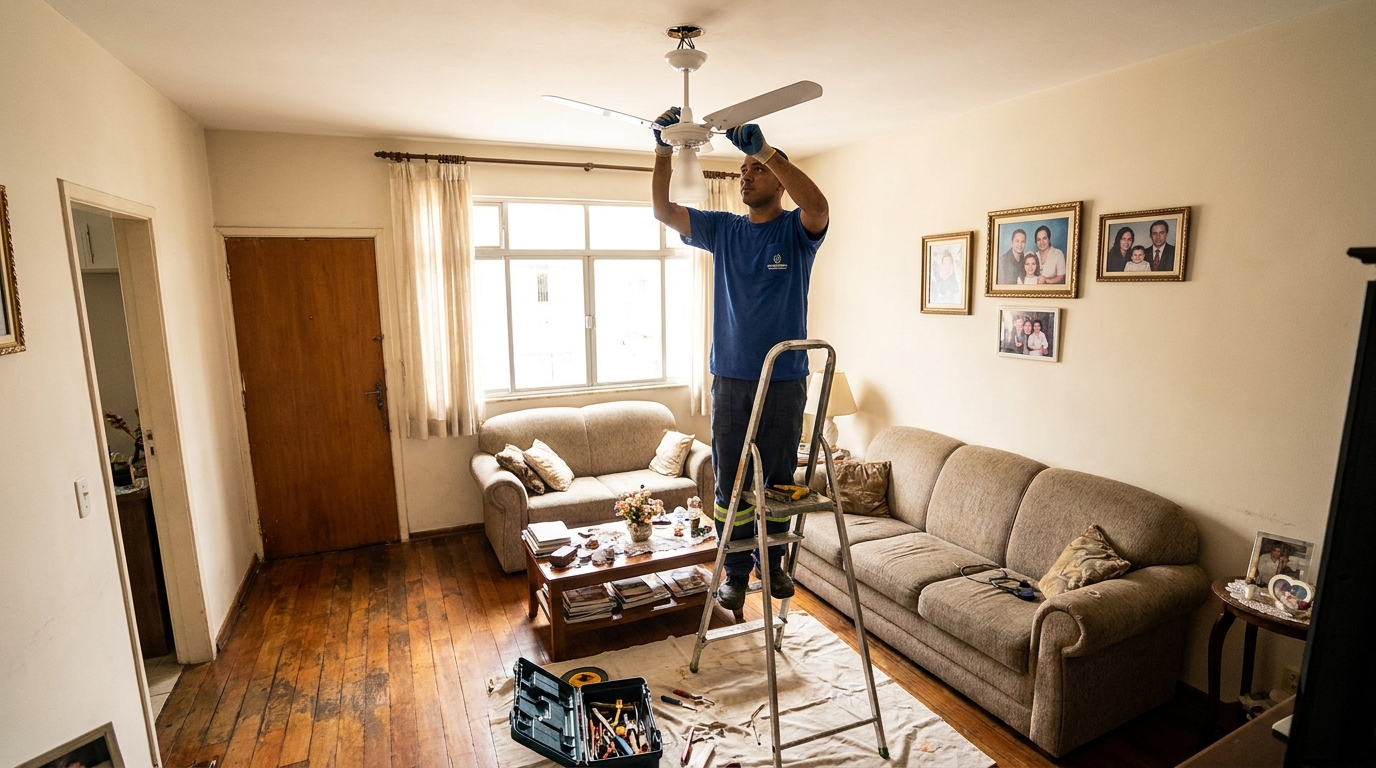 Substituição de Ventilador em Campina Grande‑PB